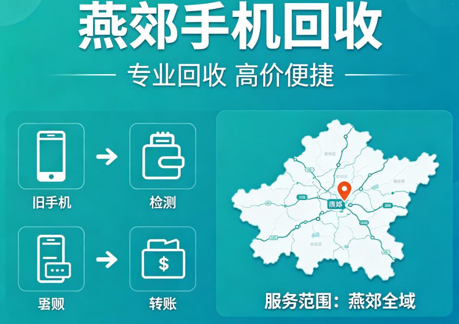 燕郊手机回收店哪里找？正规实体门店，安全回收旧手机