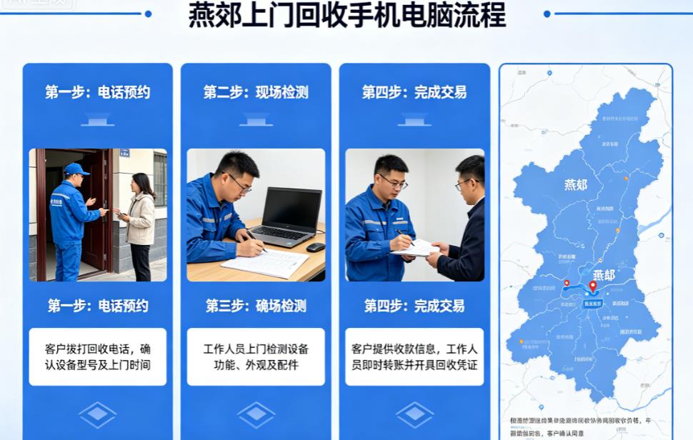 燕郊上门回收手机电脑平板的流程是什么？最靠谱的燕郊卖手机电脑的攻略